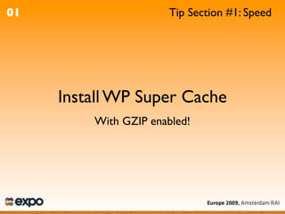 WordPress Optimisation - A4UExpo