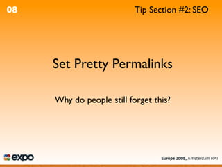 WordPress Optimisation - A4UExpo