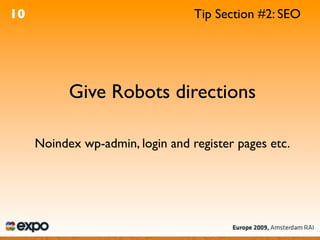 WordPress Optimisation - A4UExpo