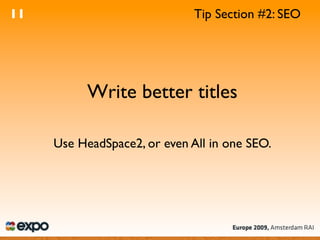 WordPress Optimisation - A4UExpo