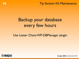 WordPress Optimisation - A4UExpo