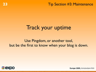 WordPress Optimisation - A4UExpo