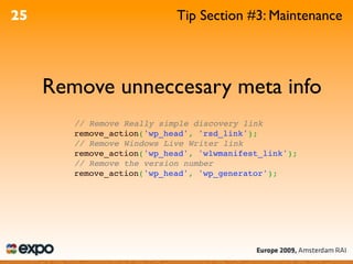 WordPress Optimisation - A4UExpo