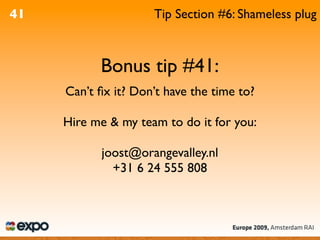 WordPress Optimisation - A4UExpo