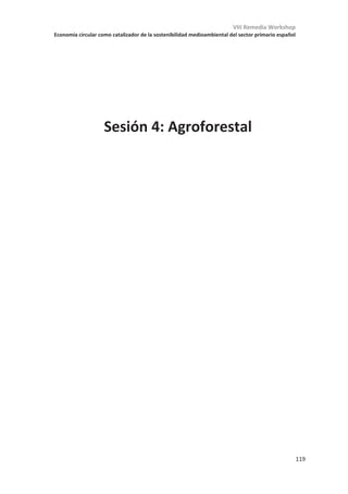 VIII Remedia Workshop
Economía circular como catalizador de la sostenibilidad medioambiental del sector primario español
115
Ensayando una herramienta de formación y planificación estratégica
participada para la reconquista de los biorresiduos: Aplicación en un entorno
universitario en el marco de la declaración de emergencia climática de la
UPM
Franco Llobera1
, Elisa Carbonell1
, Eduardo Aguilera2
, Alberto Masaguer2
,
Alfredo Morilla1
, Mónica Cuende1
, Alberto Sanz-Cobeña2
1 Economías BioRegionales (EBR).
2 Escuela Técnica Superior de Ingeniería Agronómica, Alimentaria y de Biosistemas
(ETSIAAB). Universidad Politécnica de Madrid (UPM).
En Noviembre de 2019 se producía por parte del Rectorado de la Universidad Politécnica
de Madrid la declaración de emergencia climática, y la constitución de un Comité de
Descarbonización con el objetivo de reducir las emisiones de GEI directas e indirectas en el
horizonte de 2030. En este marco, y en colaboración con el itdUPM, se realizó un taller en
Febrero de 2020 para explorar un plan de acción en materia de gestión de los residuos
sólidos generados en los comedores de las distintas escuelas que componen la UPM. La
gestión de residuos tiene una aportación a las emisiones de GEI que se sitúa en el 5% según
el MITECO. Por otra parte, la asociación Economías BioRegionales viene ensayando en
diferentes municipios de Madrid, Castilla La Mancha, Canarias y Extremadura, desde 2017,
una herramienta para formar y participar la planificación y monitorización de escenarios
potenciales de recogida y tratamiento de los biorresiduos municipales que se denomina
“Menú Mater”, y un programa de cálculo de costes (y ahorros), emisiones e insumos de las
diferentes modalidades de tratamiento; el SIMBIO (Simulación y análisis de sistema de
gestión territorial de los biorresiduos por tratamiento aeróbico).
En el marco de los objetivos de descarbonización de la UPM se adaptó el “Menú Mater” a
las posibilidades de recogida y tratamiento en un entorno universitario, explorando
alternativas como el compostaje comunitario en espacios verdes entre escuelas,
agrocompostaje en fincas de prácticas, agrocompostaje con agricultor profesional en zona
rural, y sistema de recogida y tratamiento de materia orgánica en la planta de
Valdemingomez, dependiente del Ayuntamiento de Madrid. Se realizó un taller dinámico
con la presencia de 25 personas (profesores, alumnos, personal servicios y técnicos y
personal de diferentes escuelas de la UPM) para establecer los escenarios y estimar
posteriormente las emisiones de gases de efecto invernadero (GEI) de cada uno de los
escenarios de decisión.
En esta comunicación se expondrán en detalle la metodología, los resultados, así como la
estimación de las emisiones de GEI para las diferentes opciones de gestión. Este programa
piloto de cálculo SIMBIO vincula los resultados del proceso participativo con las previsiones
de impacto económico, de GEI y de ahorro de fertilizantes, entre otras. Y se considera una
herramienta de planificación participativa y monitorización de reducciones, y por lo tanto
una herramienta de gestión de la emergencia climática y los objetivos de descentralización
y eficiencia en la gestión de biorresiduos.
 