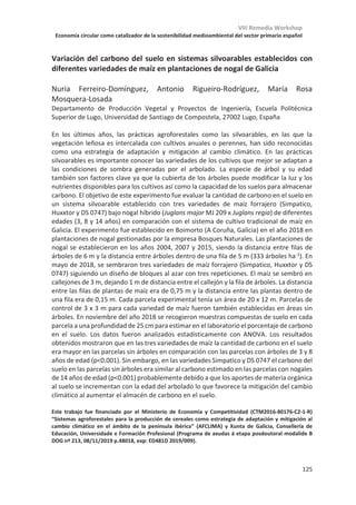 VIII Remedia Workshop
Economía circular como catalizador de la sostenibilidad medioambiental del sector primario español
121
Keynote KL-04
Gestión integral de la dehesa para la adaptación y mitigación del cambio
climático
Gerardo Moreno Marcos (gmoreno@unex.es)
INDEHESA, Plasencia, Universidad de Extremadura
La ganadería ha sido un motor histórico de deforestación, y aún lo sigue siendo. Basta
seguir las noticias sobre la deforestación galopante de la selva amazónica y centroafricana
causada por la expansión de la frontera agrícola, en muchos casos para alimentar la
ganadería industrial. Independientemente del momento histórico y a la velocidad en que
se ha producido, el pastoreo ha provocado la deforestación de amplísimos territorios a
escala mundial, bien por la acción directa del ganadero que, a través de corta, desbroce y
quema, elimina progresivamente el arbolado, bien por la acción del ganado que por
ramoneo dificulta la regeneración natural del arbolado. En este escenario, los pastos
arbolados3, entre los que destaca la dehesa, aparecen como una valiosísima excepción.
Además del papel clave que juega el arbolado en la provisión de múltiples productos que
genera la dehesa (e.g., carne, corcho, leña, carbón, miel, hongos, caza, ocio, tradiciones),
es también fundamental en la regulación de los servicios de los ecosistemas (biodiversidad,
secuestro de carbono, fertilidad del suelo, control de erosión y lixiviación de nutrientes,
microclima, bienestar animal).
Ante las incesantes voces contrarias al consumo de carne y las explotaciones ganaderas,
acusadas de su alta huella ecológica, y muy especialmente de ser responsables en buena
medida de las emisiones de gases que están calentando la atmósfera y cambiando el clima,
la dehesa representa un buen escenario para demostrar el potencial de la ganadería
extensiva que se alimenta en pastos arbolados para la producción animal baja, incluso
neutra, en carbono. La ganadería extensiva de la dehesa se alimenta de biomasa no
aprovechable por los humanos, y producida en suelos no cultivables. Esta biomasa se
transforma en carne, leche, lana y otras producciones de gran calidad, a la vez que reduce
el riesgo de grandes incendios. En esta ponencia se muestra que el secuestro actual de
carbono en suelo y arbolado de la dehesa podría compensar las emisiones de gases de
efecto invernadero de la ganadería que en ella pastan.
Como agrosistema en estado de madurez (con siglos de antigüedad), no cabría esperar
altas tasas de secuestro de carbono en la dehesa, incluso cabría esperar tasas más bien
nulas (estado de equilibrio). Sin embargo, mediciones de las variaciones recientes en la
biomasa arbórea y arbustiva en la dehesa, y en la materia orgánica de sus suelos, han
permitido cuantificar que las dehesas secuestran actualmente del orden de 3.3 Tn CO2-eq
/ ha / año (¾ en suelo en forma de materia orgánica y el resto en la biomasa del arbolado).
Este secuestro de carbono, es ligeramente superior a las emisiones calculadas para 40
dehesas con diferentes combinaciones de ganado ovino, caprino, vacuno y porcino (2.9 Tn
CO2-eq / ha / año). Nuestras estimas indican que el contenido actual de C en el suelo de
3
Michael den Herder, Gerardo Moreno et al. 2017. Current extent and stratification of agroforestry in the European Union. Agriculture,
Ecosystems  Environment 241, 121-132
 