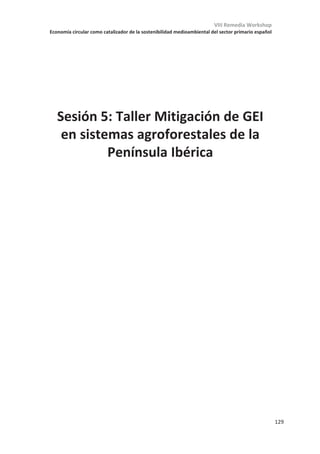 VIII Remedia Workshop
Economía circular como catalizador de la sostenibilidad medioambiental del sector primario español
125
Variación del carbono del suelo en sistemas silvoarables establecidos con
diferentes variedades de maíz en plantaciones de nogal de Galicia
Nuria Ferreiro-Domínguez, Antonio Rigueiro-Rodríguez, María Rosa
Mosquera-Losada
Departamento de Producción Vegetal y Proyectos de Ingeniería, Escuela Politécnica
Superior de Lugo, Universidad de Santiago de Compostela, 27002 Lugo, España
En los últimos años, las prácticas agroforestales como las silvoarables, en las que la
vegetación leñosa es intercalada con cultivos anuales o perennes, han sido reconocidas
como una estrategia de adaptación y mitigación al cambio climático. En las prácticas
silvoarables es importante conocer las variedades de los cultivos que mejor se adaptan a
las condiciones de sombra generadas por el arbolado. La especie de árbol y su edad
también son factores clave ya que la cubierta de los árboles puede modificar la luz y los
nutrientes disponibles para los cultivos así como la capacidad de los suelos para almacenar
carbono. El objetivo de este experimento fue evaluar la cantidad de carbono en el suelo en
un sistema silvoarable establecido con tres variedades de maíz forrajero (Simpatico,
Huxxtor y DS 0747) bajo nogal híbrido (Juglans major MJ 209 x Juglans regia) de diferentes
edades (3, 8 y 14 años) en comparación con el sistema de cultivo tradicional de maíz en
Galicia. El experimento fue establecido en Boimorto (A Coruña, Galicia) en el año 2018 en
plantaciones de nogal gestionadas por la empresa Bosques Naturales. Las plantaciones de
nogal se establecieron en los años 2004, 2007 y 2015, siendo la distancia entre filas de
árboles de 6 m y la distancia entre árboles dentro de una fila de 5 m (333 árboles ha-1). En
mayo de 2018, se sembraron tres variedades de maíz forrajero (Simpatico, Huxxtor y DS
0747) siguiendo un diseño de bloques al azar con tres repeticiones. El maíz se sembró en
callejones de 3 m, dejando 1 m de distancia entre el callejón y la fila de árboles. La distancia
entre las filas de plantas de maíz era de 0,75 m y la distancia entre las plantas dentro de
una fila era de 0,15 m. Cada parcela experimental tenía un área de 20 x 12 m. Parcelas de
control de 3 x 3 m para cada variedad de maíz fueron también establecidas en áreas sin
árboles. En noviembre del año 2018 se recogieron muestras compuestas de suelo en cada
parcela a una profundidad de 25 cm para estimar en el laboratorio el porcentaje de carbono
en el suelo. Los datos fueron analizados estadísticamente con ANOVA. Los resultados
obtenidos mostraron que en las tres variedades de maíz la cantidad de carbono en el suelo
era mayor en las parcelas sin árboles en comparación con las parcelas con árboles de 3 y 8
años de edad (p0.001). Sin embargo, en las variedades Simpatico y DS 0747 el carbono del
suelo en las parcelas sin árboles era similar al carbono estimado en las parcelas con nogales
de 14 años de edad (p0.001) probablemente debido a que los aportes de materia orgánica
al suelo se incrementan con la edad del arbolado lo que favorece la mitigación del cambio
climático al aumentar el almacén de carbono en el suelo.
Este trabajo fue financiado por el Ministerio de Economía y Competitividad (CTM2016-80176-C2-1-R)
“Sistemas agroforestales para la producción de cereales como estrategia de adaptación y mitigación al
cambio climático en el ámbito de la península ibérica” (AFCLIMA) y Xunta de Galicia, Consellería de
Educación, Universidade e Formación Profesional (Programa de axudas á etapa posdoutoral modalide B
DOG nº 213, 08/11/2019 p.48018, exp: ED481D 2019/009).
 