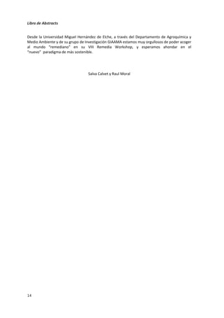 Libro de Abstracts
10
Eduardo Rosa, Haritz Arriaga, Ainara Artetxe, Oscar del Hierro, Pilar Merino
S2-07-P ¿Se puede vivir mejor y emitir menos? Potencialidades y limitaciones de reducir a un ordeño al día
en ovino y caprino.
Elena Galán
S2-08-P Desarrollo de modelos de predicción de la producción de metano en ovino a partir de base de datos
internacional de animales individuales (proyecto FACCE-JPI Global Network).
David R. Yáñez-Ruiz, Alejandro Belanche
S2-09-P Idoneidad de la herramienta SoilGrids250m para la estima de stocks de carbono edáfico de la
dehesa ibérica.
Mireia Llorente, Gerardo Moreno
S2-10-P Huella de carbono de la producción de alpacas en pastizales altoandinos del sur del Perú.
Walter Antezana, Edwin Chillpa, Juan Moscoso, Víctor Vélez, Salvador Calvet, Fernando Estellés
S2-11-P Modelización de estrategias a nivel de explotación para la mitigación de las emisiones de gases de
efecto invernadero a partir de la gestión de las deyecciones y la alimentación del ganado lechero en
clima atlántico.
Athanasía Varsaki, Jordi Doltra
S2-12-P El sistema de alimentación del vacuno de leche condiciona los contenidos de carbono, lignina y
algunas propiedades del valor fertilizante de los purines.
María Dolores Báez, María Isabel García, Carmen Santiago
S2-13-P Incidencia del comercio internacional sobre las emisiones de GEI de la alimentación española.
Pablo Piñero, Eduardo Aguilera, Juan Infante-Amate, Luis Lassaletta, Alberto Sanz-Cobeña
S2-14-P Uso del modelo RothC para estimar el incremento de las reservas de carbono orgánico en suelos de
pradera del País Vasco a escala de parcela.
Álvaro Doblas-Rodrigo, Patricia Gallejones, Ainara Artetxe, Oscar del Hierro, Haritz Arriaga, Joseba
Lizarralde, Eduardo Rosa, Pilar Merino
S2-15-P Influencia de la metodología de cálculo en la huella de carbono de explotaciones de vacuno lechero
en Galicia.
Guillermo Pardo, Inma Batalla, María Dolores Báez, María Isabel García, Carmen Santiago, Agustín del Prado
S2-16-P Relación entre la concentración de metano exhalado y sus factores asociados, en explotaciones
lecheras de Holstein.
Jagoba Rey, Raquel Atxaerandio, Roberto Ruiz, Xabier Díaz de Otálora, Eva Ugarte, Óscar González-
Recio, Idoia Goiri, Aser García-Rodríguez
S2-17-P Utilización de una herramienta (“Eskardillo”) para optimizar la gestión de explotaciones de caprino
lechero: Influencia en la huella de carbono.
Guillermo Pardo, Agustín del Prado, David R. Yáñez-Ruiz, Alejandro Belanche
S2-18-P Estimación de la huella de carbono de la empresa de producción de huevos Las Tacuaras, S.A.,
Villeta, Paraguay.
Gaviota Anahí Pérez Palmerola, Rodrigo Luis Mussi Buzarquis
S2-19-P Resultados preliminares del modelo Manle CO2: huella de carbono de la Raza Manchega.
Gregorio Salcedo, Oscar García, Roberto Gallego, Rafael González, Ramón Arias
S2-20-P Valoración de la sostenibilidad de las explotaciones lecheras de la España húmeda.
G. Salcedo, D. Baez, M.I. García, C. Santiago, Fernando Vicente, A. Martínez-Fernández, A. Varsaki, P. Eguinoa, A. del Burgo
S2-21-P La composición del purín utilizado como fertilizante orgánico está influenciada por el origen y el
nivel de la proteína de la ración.
F. Vicente, A. Martínez-Fernández, L.J. Royo, A. Soldado, R. Rosa, S. Baizán, J.D. Jiménez-Calderón, L.A. el Qassim, S. De
La Torre-Santos, S. Forcada, D. Elouadaf, A. Sánchez-Vera
S2-22-P Minimización de emisiones de amoniaco aplicando tecnología de membrana con diferentes ácidos.
Isabel González-García, Berta Riaño, Beatriz Molinuevo-Salces, María Cruz García-González
S2-23-P Gestión del rastrojo para la mitigación de gases de efecto invernadero en arrozales del Delta del
Ebro.
María Belenguer-Manzanedo, Carles Alcaraz, Maite Martínez-Eixarch
S2-24-P Huella de Carbono y emisiones de amoníaco. Comparación de Metodologías IPCC 2006/2019.
Libro de Abstracts
10
Eduardo Rosa, Haritz Arriaga, Ainara Artetxe, Oscar del Hierro, Pilar Merino
S2-07-P ¿Se puede vivir mejor y emitir menos? Potencialidades y limitaciones de reducir a un ordeño al día
en ovino y caprino.
Elena Galán
S2-08-P Desarrollo de modelos de predicción de la producción de metano en ovino a partir de base de datos
internacional de animales individuales (proyecto FACCE-JPI Global Network).
David R. Yáñez-Ruiz, Alejandro Belanche
S2-09-P Idoneidad de la herramienta SoilGrids250m para la estima de stocks de carbono edáfico de la
dehesa ibérica.
Mireia Llorente, Gerardo Moreno
S2-10-P Huella de carbono de la producción de alpacas en pastizales altoandinos del sur del Perú.
Walter Antezana, Edwin Chillpa, Juan Moscoso, Víctor Vélez, Salvador Calvet, Fernando Estellés
S2-11-P Modelización de estrategias a nivel de explotación para la mitigación de las emisiones de gases de
efecto invernadero a partir de la gestión de las deyecciones y la alimentación del ganado lechero en
clima atlántico.
Athanasía Varsaki, Jordi Doltra
S2-12-P El sistema de alimentación del vacuno de leche condiciona los contenidos de carbono, lignina y
algunas propiedades del valor fertilizante de los purines.
María Dolores Báez, María Isabel García, Carmen Santiago
S2-13-P Incidencia del comercio internacional sobre las emisiones de GEI de la alimentación española.
Pablo Piñero, Eduardo Aguilera, Juan Infante-Amate, Luis Lassaletta, Alberto Sanz-Cobeña
S2-14-P Uso del modelo RothC para estimar el incremento de las reservas de carbono orgánico en suelos de
pradera del País Vasco a escala de parcela.
Álvaro Doblas-Rodrigo, Patricia Gallejones, Ainara Artetxe, Oscar del Hierro, Haritz Arriaga, Joseba
Lizarralde, Eduardo Rosa, Pilar Merino
S2-15-P Influencia de la metodología de cálculo en la huella de carbono de explotaciones de vacuno lechero
en Galicia.
Guillermo Pardo, Inma Batalla, María Dolores Báez, María Isabel García, Carmen Santiago, Agustín del Prado
S2-16-P Relación entre la concentración de metano exhalado y sus factores asociados, en explotaciones
lecheras de Holstein.
Jagoba Rey, Raquel Atxaerandio, Roberto Ruiz, Xabier Díaz de Otálora, Eva Ugarte, Óscar González-
Recio, Idoia Goiri, Aser García-Rodríguez
S2-17-P Utilización de una herramienta (“Eskardillo”) para optimizar la gestión de explotaciones de caprino
lechero: Influencia en la huella de carbono.
Guillermo Pardo, Agustín del Prado, David R. Yáñez-Ruiz, Alejandro Belanche
S2-18-P Estimación de la huella de carbono de la empresa de producción de huevos Las Tacuaras, S.A.,
Villeta, Paraguay.
Gaviota Anahí Pérez Palmerola, Rodrigo Luis Mussi Buzarquis
S2-19-P Resultados preliminares del modelo Manle CO2: huella de carbono de la Raza Manchega.
Gregorio Salcedo, Oscar García, Roberto Gallego, Rafael González, Ramón Arias
S2-20-P Valoración de la sostenibilidad de las explotaciones lecheras de la España húmeda.
G. Salcedo, D. Baez, M.I. García, C. Santiago, Fernando Vicente, A. Martínez-Fernández, A. Varsaki, P. Eguinoa, A. del Burgo
S2-21-P La composición del purín utilizado como fertilizante orgánico está influenciada por el origen y el
nivel de la proteína de la ración.
F. Vicente, A. Martínez-Fernández, L.J. Royo, A. Soldado, R. Rosa, S. Baizán, J.D. Jiménez-Calderón, L.A. el Qassim, S. De
La Torre-Santos, S. Forcada, D. Elouadaf, A. Sánchez-Vera
S2-22-P Minimización de emisiones de amoniaco aplicando tecnología de membrana con diferentes ácidos.
Isabel González-García, Berta Riaño, Beatriz Molinuevo-Salces, María Cruz García-González
S2-23-P Gestión del rastrojo para la mitigación de gases de efecto invernadero en arrozales del Delta del
Ebro.
María Belenguer-Manzanedo, Carles Alcaraz, Maite Martínez-Eixarch
S2-24-P Huella de Carbono y emisiones de amoníaco. Comparación de Metodologías IPCC 2006/2019.
Libro de Abstracts
10
Eduardo Rosa, Haritz Arriaga, Ainara Artetxe, Oscar del Hierro, Pilar Merino
S2-07-P ¿Se puede vivir mejor y emitir menos? Potencialidades y limitaciones de reducir a un ordeño al día
en ovino y caprino.
Elena Galán
S2-08-P Desarrollo de modelos de predicción de la producción de metano en ovino a partir de base de datos
internacional de animales individuales (proyecto FACCE-JPI Global Network).
David R. Yáñez-Ruiz, Alejandro Belanche
S2-09-P Idoneidad de la herramienta SoilGrids250m para la estima de stocks de carbono edáfico de la
dehesa ibérica.
Mireia Llorente, Gerardo Moreno
S2-10-P Huella de carbono de la producción de alpacas en pastizales altoandinos del sur del Perú.
Walter Antezana, Edwin Chillpa, Juan Moscoso, Víctor Vélez, Salvador Calvet, Fernando Estellés
S2-11-P Modelización de estrategias a nivel de explotación para la mitigación de las emisiones de gases de
efecto invernadero a partir de la gestión de las deyecciones y la alimentación del ganado lechero en
clima atlántico.
Athanasía Varsaki, Jordi Doltra
S2-12-P El sistema de alimentación del vacuno de leche condiciona los contenidos de carbono, lignina y
algunas propiedades del valor fertilizante de los purines.
María Dolores Báez, María Isabel García, Carmen Santiago
S2-13-P Incidencia del comercio internacional sobre las emisiones de GEI de la alimentación española.
Pablo Piñero, Eduardo Aguilera, Juan Infante-Amate, Luis Lassaletta, Alberto Sanz-Cobeña
S2-14-P Uso del modelo RothC para estimar el incremento de las reservas de carbono orgánico en suelos de
pradera del País Vasco a escala de parcela.
Álvaro Doblas-Rodrigo, Patricia Gallejones, Ainara Artetxe, Oscar del Hierro, Haritz Arriaga, Joseba
Lizarralde, Eduardo Rosa, Pilar Merino
S2-15-P Influencia de la metodología de cálculo en la huella de carbono de explotaciones de vacuno lechero
en Galicia.
Guillermo Pardo, Inma Batalla, María Dolores Báez, María Isabel García, Carmen Santiago, Agustín del Prado
S2-16-P Relación entre la concentración de metano exhalado y sus factores asociados, en explotaciones
lecheras de Holstein.
Jagoba Rey, Raquel Atxaerandio, Roberto Ruiz, Xabier Díaz de Otálora, Eva Ugarte, Óscar González-
Recio, Idoia Goiri, Aser García-Rodríguez
S2-17-P Utilización de una herramienta (“Eskardillo”) para optimizar la gestión de explotaciones de caprino
lechero: Influencia en la huella de carbono.
Guillermo Pardo, Agustín del Prado, David R. Yáñez-Ruiz, Alejandro Belanche
S2-18-P Estimación de la huella de carbono de la empresa de producción de huevos Las Tacuaras, S.A.,
Villeta, Paraguay.
Gaviota Anahí Pérez Palmerola, Rodrigo Luis Mussi Buzarquis
S2-19-P Resultados preliminares del modelo Manle CO2: huella de carbono de la Raza Manchega.
Gregorio Salcedo, Oscar García, Roberto Gallego, Rafael González, Ramón Arias
S2-20-P Valoración de la sostenibilidad de las explotaciones lecheras de la España húmeda.
G. Salcedo, D. Baez, M.I. García, C. Santiago, Fernando Vicente, A. Martínez-Fernández, A. Varsaki, P. Eguinoa, A. del Burgo
S2-21-P La composición del purín utilizado como fertilizante orgánico está influenciada por el origen y el
nivel de la proteína de la ración.
F. Vicente, A. Martínez-Fernández, L.J. Royo, A. Soldado, R. Rosa, S. Baizán, J.D. Jiménez-Calderón, L.A. el Qassim, S. De
La Torre-Santos, S. Forcada, D. Elouadaf, A. Sánchez-Vera
S2-22-P Minimización de emisiones de amoniaco aplicando tecnología de membrana con diferentes ácidos.
Isabel González-García, Berta Riaño, Beatriz Molinuevo-Salces, María Cruz García-González
S2-23-P Gestión del rastrojo para la mitigación de gases de efecto invernadero en arrozales del Delta del
Ebro.
María Belenguer-Manzanedo, Carles Alcaraz, Maite Martínez-Eixarch
S2-24-P Huella de Carbono y emisiones de amoníaco. Comparación de Metodologías IPCC 2006/2019.
VIII Remedia Workshop
Economía circular como catalizador de la sostenibilidad medioambiental del sector primario español
Oscar del Hierro, Joseba Lizarralde, Haritz Arriaga, Eduardo Rosa, Patricia Gallejones, Pilar Merino
S2-25-P Secado solar para la producción de fertilizantes: descripción del proceso y valor agronómico de los
productos finales.
Lluis Morey, Víctor Riau, Laura Tey, Àngel Porta, Juan Soler, Belén Fernández, Dolors Villegas, Carmen
Biel
S2-26-P Conclusiones de la Jornada ceiA3 Cambio Climático y Sector Agroganadero.
Carolina Reyes-Palomo, Santos Sanz-Fernández, Pablo Rodríguez-Hernández, José Ángel Salatti,
Cipriano Díaz-Gaona, Eduardo Aguilera, Salvador Calvet, Vicente Rodríguez-Estévez
71
72
73
74
75
76
77
78
79
80
81
82
83
84
85
86
87
88
 