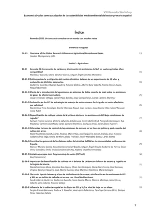 *480* %78
1!8(*68	***(8
Las contribuciones científicas incluidas en este libro de abstracts VIII
REMEDIA Workshop han sido aceptadas tras un proceso de revisión
entre pares por parte de su Comité Científico

 