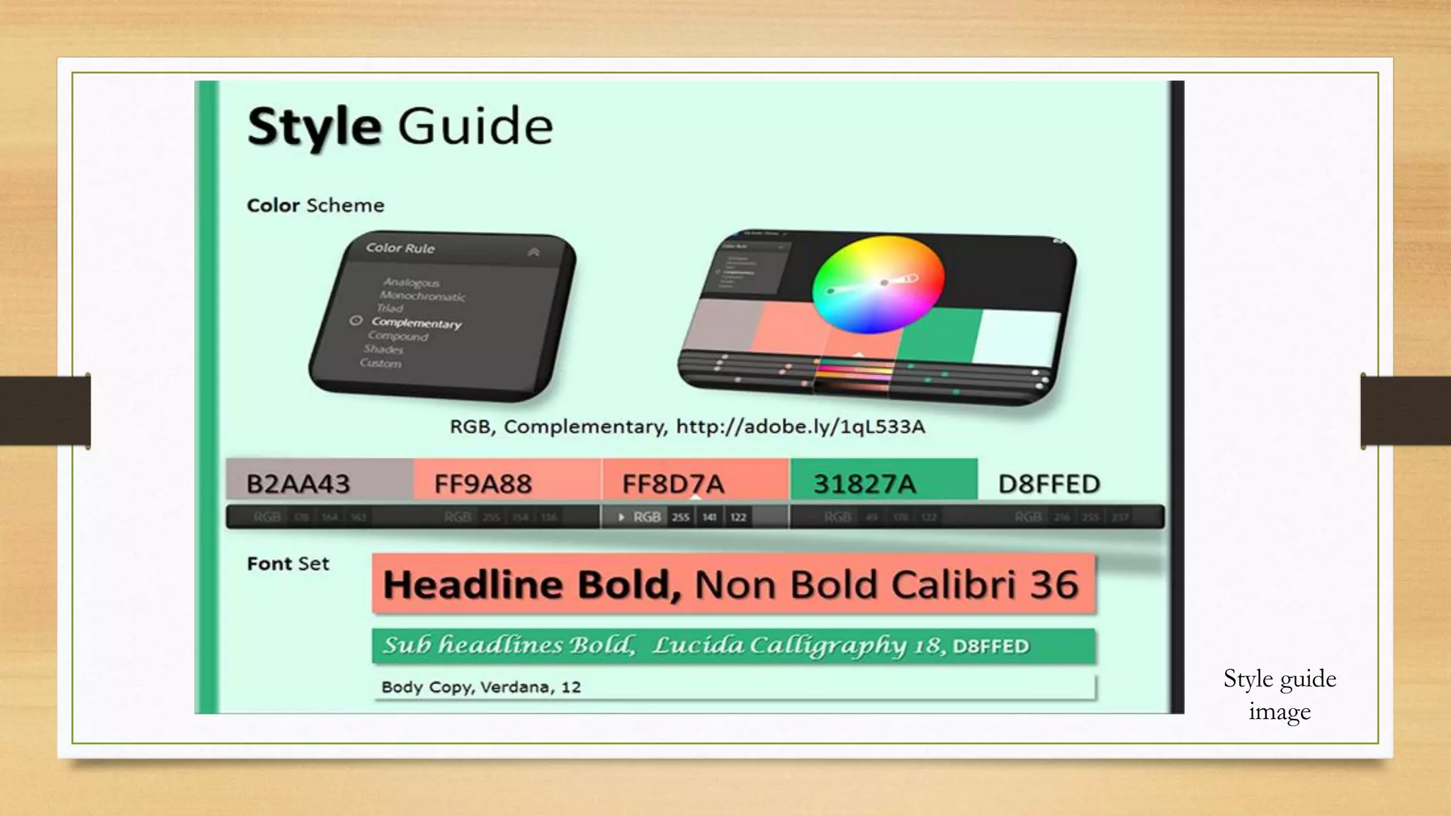 Style guide
image
 