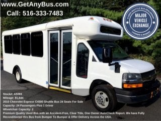 Used Bus For Sale | 2010 Chevrolet Express C4500 Shuttle Bus 24 Seats For Sale