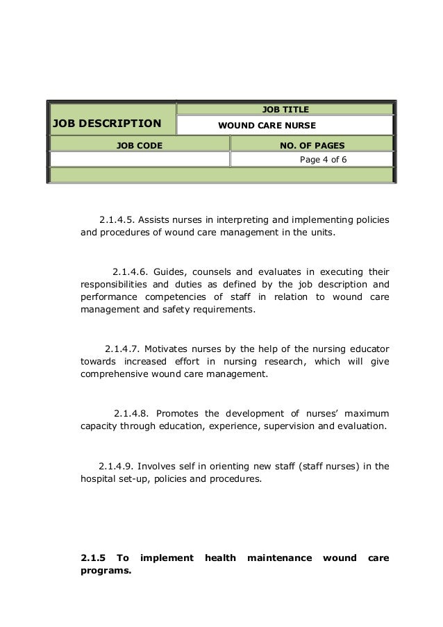 wound care nurse wound care nursing