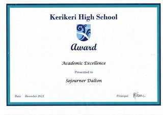 kerikeri certificate 2
