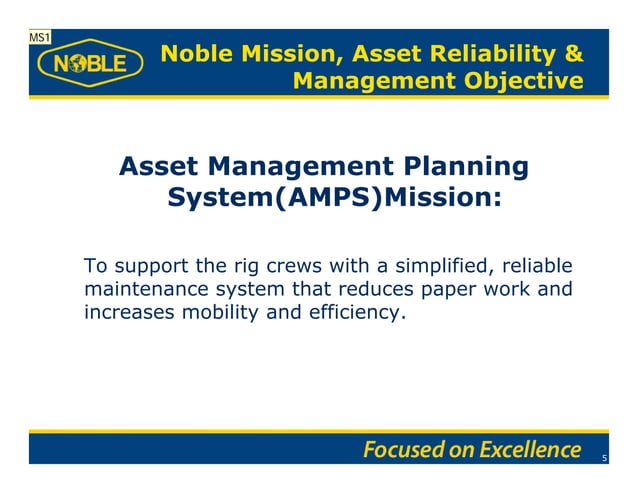 Implementing an Asset Management System for Safe and Reliable ...