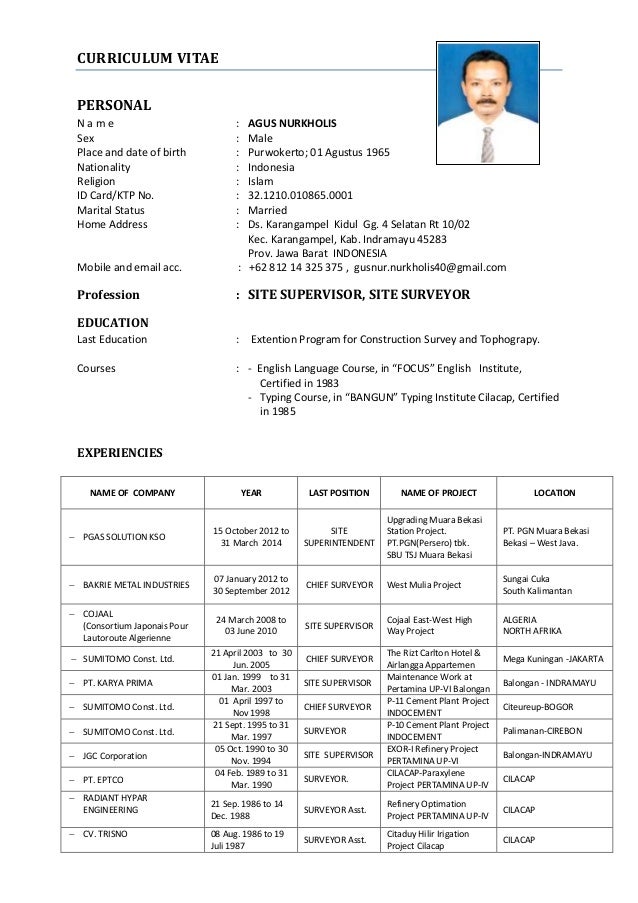 curriculum vitae site