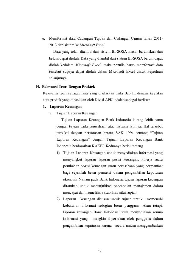 keuangan analisis laporan bab 8 PADA ANALISIS DAN MAGANG DIVISI AKTIVITAS LAPORAN