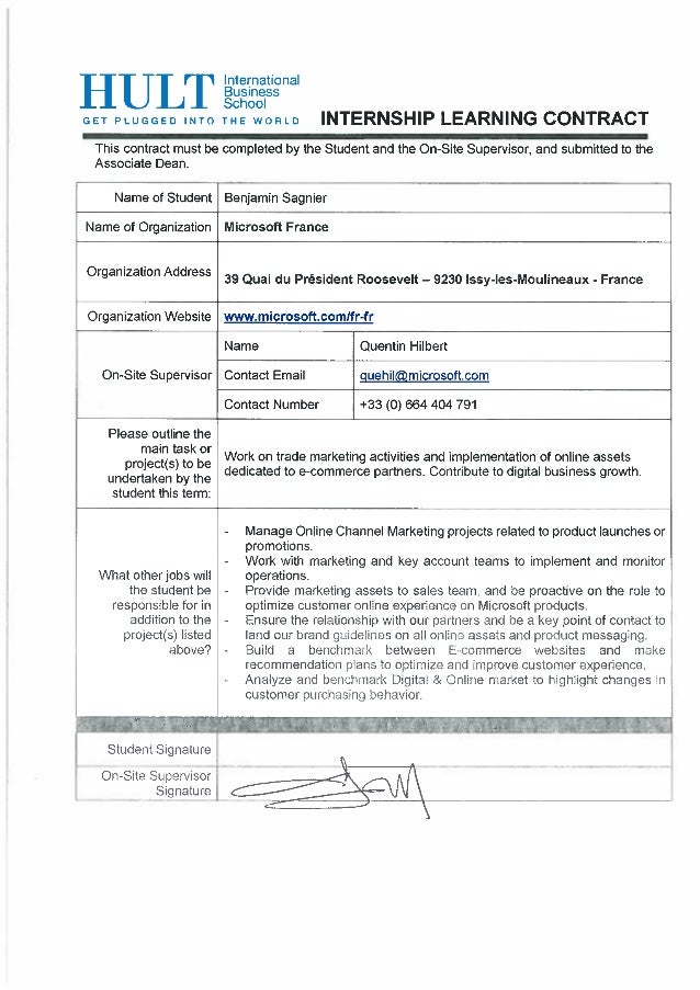 microsoft internship contract microsoft business internship