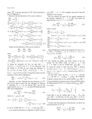 IEEE ACCESS 9
−15 −10 −5 0 5 10 15
3
3.5
4
4.5
5
Throughput vs Psen
Psen (dB)
Throughput(NT,bits/s/Hz)
T
*
= 0.015
T*
= 0.020
T
*
= 0.025
T
*
= 0.010
T*
= 0.008
Fig. 9. Normalized throughput versus SU transmit power Psen for TS = 2.2
ms, p = 0.0022, ¯τid = 1000 ms, ¯τac = 50 ms, n0 = 40, ξ = 0.95,
ζ = 0.08, varying T, and FDTx with Pdat = 15 dB.
5 10 15 20 25
0
0.5
1
1.5
2
Throughput vs Pmax
Pmax (dB)
Throughput(NT,bits/s/Hz)
ζ = 0.2
ζ = 0.7
FDC-MAC
HD MAC FD MAC
Fig. 10. Normalized throughput versus Pmax for ¯τid = 150 ms, ¯τac = 75 ms,
n0 = 40, ξ = 0.85, n0 = 40, ζ = {0.2, 0.7}, and FDTx with Pdat = Pmax
dB.
achieved maximum throughput ﬁrst increases then decreases
with T. Also in the case with T∗
= 15 ms, the SU achieves
the largest throughput which is indicated by a star symbol.
Furthermore, the achieved throughput signiﬁcantly decreases
when the pair of (T, Psen) deviates from the optimal values,
(T∗
, P∗
sen).
Finally, we compare the throughput of our proposed FDC-
MAC protocol, the single-stage FD MAC protocol where FD
sensing (concurrent spectrum sensing and transmission) is
performed during the whole data phase [31] and the HD MAC
protocol which does not allow the transmission during the
spectrum sensing interval in Fig. 10. For brevity, the single-
stage FD MAC protocol is refereed to as FD MAC in this
ﬁgure. The parameter settings are as follows: ¯τid = 150 ms,
¯τac = 75 ms, n0 = 40, ξ = 0.85, n0 = 40, ζ = {0.2, 0.7},
and FDTx with Pdat = Pmax dB. For fair comparison, we
ﬁrst obtain the optimal conﬁguration of the single-stage FD
MAC protocol, i.e., then we use (T∗
, p∗
) for the HD MAC
protocol and FDC-MAC protocol. For the single-stage FD
MAC protocol, the transmit power is set to Pmax because
there is only a single stage where the SU performs sensing and
transmission simultaneously during the data phase. In addition,
the HD MAC protocol will also transmit with the maximum
transmit power Pmax to achieve the highest throughput. For
both studied cases of ζ = {0.2, 0.7}, our proposed FDC-
MAC protocol signiﬁcantly outperforms the other two proto-
cols. Moreover, the single-stage FD MAC protocol [31] with
power allocation outperforms the HD MAC protocol at the
corresponding optimal value of Pmax required by the single-
stage FD MAC protocol. However, both single-stage FDC-
MAC and HD MAC protocols achieve increasing throughput
with higher Pmax while the single-stage FD MAC protocol has
the throughput ﬁrst increased then decreased as Pmax increases.
This demonstrates the negative self-interference effect on the
throughput performance of the single-stage FD MAC protocol,
which is efﬁciently mitigated by our proposed FDC-MAC
protocol.
VI. CONCLUSION
In this paper, we have proposed the FDC–MAC protocol
for cognitive radio networks, analyzed its throughput per-
formance, and studied its optimal parameter conﬁguration.
The design and analysis have taken into account the FD
communication capability and the self-interference of the FD
transceiver. We have shown that there exists an optimal FD
sensing time to achieve the maximum throughput. We have
then presented extensive numerical results to demonstrate the
impacts of self-interference and protocol parameters on the
throughput performance. In particular, we have shown that the
FDC–MAC protocol achieves signiﬁcantly higher throughput
than the HD MAC protocol, which conﬁrms that the FDC–
MAC protocol can efﬁciently exploit the FD communication
capability. Moreover, the FDC–MAC protocol results in higher
throughput with the increasing maximum power budget while
the throughput of the single-stage FD MAC can decrease in
the high power regime. This result validates the importance
of adopting the two-stage procedure in the data phase and the
optimization of sensing time and transmit power during the FD
sensing stage to mitigate the negative self-interference effect.
APPENDIX A
DERIVATION OF Tcont
To calculate Tcont, we deﬁne some further parameters as
follows. Denote Tcoll as the duration of the collision and Tsucc
as the required time for successful RTS/CTS transmission.
These quantities can be calculated as follows [17]:
Tsucc = DIFS + RTS + SIFS + CTS + 2PD
Tcoll = DIFS + RTS + PD,
(8)
 