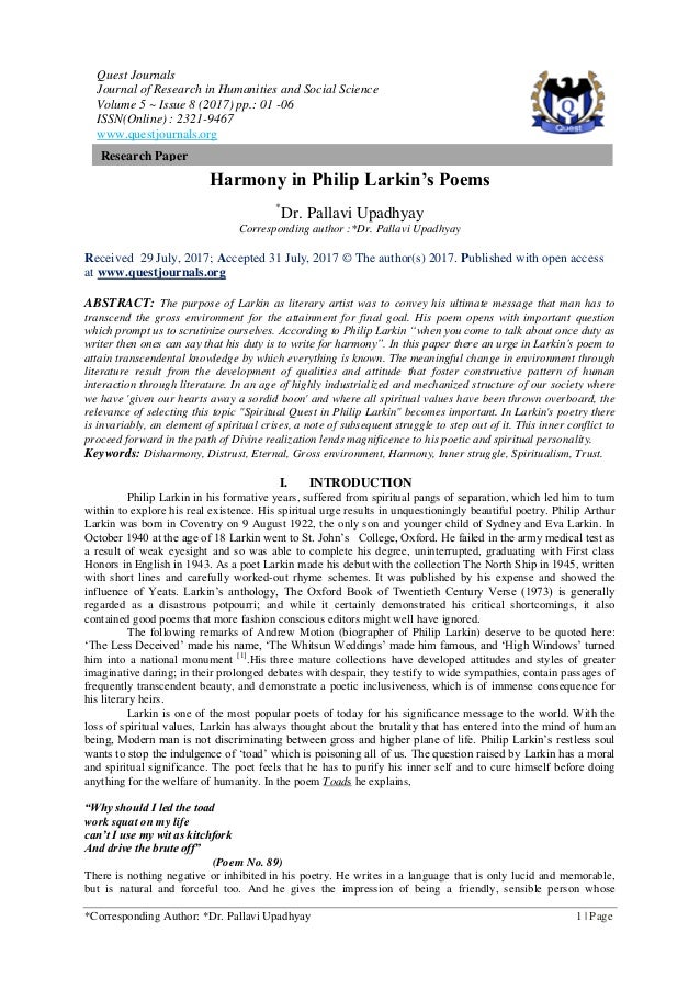 Research paper poetry journal