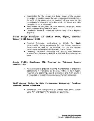 BLANCA KEOGH PLSQL Developer | DOCX