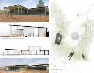 RAPTOR CENTER SECTION - BACHMAN/DAVIS
RAPTOR CENTER - BACHMAN/DAVIS
EQUESTRAIN CENTER - BACHMAN/DAVIS
MASTER PLAN - BACHMAN
EQUESTRAIN CENTER SECTION - BACHMAN/DAVIS
 