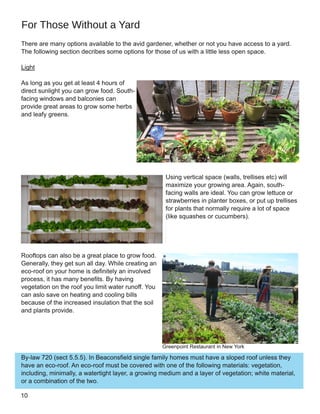 For Those Without a Yard
 