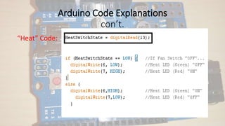 Heat Code Example Arduino HVAC Temperature Controller | PPTX