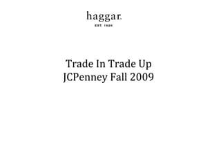 Trade In Trade Up
JCPenney Fall 2009
 
