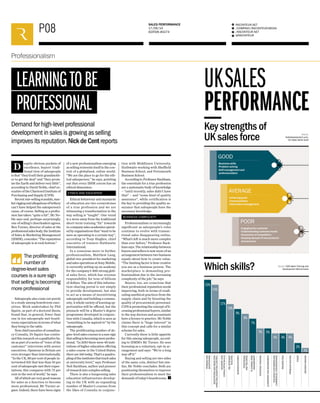 RACONTEUR.NET
/COMPANY/RACONTEUR-MEDIA
/RACONTEUR.NET
@RACONTEUR
1
i
f
t
SALES PERFORMANCE
17/09/14
EDITION #0274P08
Professionalism
LEARNINGTOBE
PROFESSIONAL
Demand for high-level professional
development in sales is growing as selling
improves its reputation.Nick de Cent reports
Despite obvious pockets of
excellence, buyers’ tradi-
tional view of salespeople
is that “they’d sell their grandmoth-
er to get the deal” and “they prom-
ise the Earth and deliver very little”,
according to David Noble, chief ex-
ecutive of the Chartered Institute of
Purchasing and Supply (CIPS).
Recent mis-selling scandals, mar-
ketriggingandallegationsofbribery
can’t have helped the salesperson’s
cause, of course. Selling as a profes-
sion has taken “quite a hit”, Mr No-
ble says and, perhaps surprisingly,
one of selling’s cheerleaders agrees.
Ben Turner, director of sales at the
professionalsalesbody,theInstitute
of Sales  Marketing Management
(ISMM), concedes: “The reputation
of salespeople is at rock bottom.”
Salespeople also come out poorly
in a study among boardroom exec-
utives. Work undertaken by Phil
Squire, as part of a doctoral thesis,
found that, in general, fewer than
one in ten salespeople met board-
room expectations in terms of what
they bring to the table.
Nowchiefexecutiveofconsultan-
cy Consalia, Dr Squire has contin-
uedthisresearchonaqualitativeba-
sis as part of a series of “voice of the
customer” interviews with senior
executives. Opinions in Britain are
even stronger than internationally.
“In the UK, 80 per cent of people in-
terviewed felt that less than 10 per
cent of salespeople met their expec-
tations; this compares with 73 per
cent in the rest of world,” he says.
Allofwhichareverygoodreasons
for sales as a function to become
more professional, Mr Turner ar-
gues. Indeed, there have been signs
of a new professionalism emerging
as selling reinvents itself in the con-
text of a globalised, online world.
“We are the place to go for the eth-
ical salesperson,” he says, pointing
out that every ISSM course has an
ethical dimension.
ETHICS AND EDUCATION
Ethical behaviour and standards
of education are two cornerstones
of a true profession and we are
witnessing a transformation in the
way selling is “taught”. One trend
is a move away from the traditional
short-term training “fix” towards
in-companysalesacademiesoperat-
ed by organisations that “want to be
seen as operating in a certain way”,
according to Tony Hughes, chief
executive of trainers Huthwaite
International.
In a conscious move to further
professionalism, Matthew Lang,
global vice-president for marketing
andsalesoperationsatSonyMobile,
is currently setting up an academy
for the company’s 400-strong glob-
al sales force, which has revenue
responsibility for tens of billions
of dollars. The aim of this informa-
tion-sharing portal is not simply
to provide development, but also
to act as a means of incentivising
salespeople and building a commu-
nity. A whole variety of learning op-
portunities will be offered, but the
pinnacle will be a Master’s degree
programme developed in conjunc-
tion with Consalia, which is seen as
“something to be aspired to” by the
salespeople.
The proliferating number of de-
gree-levelsalescoursesisasuresign
thatsellingisbecomingmoreprofes-
sional. “In 2010 there were 40 insti-
tutions of higher education offering
a sales course in the United States;
there are 160 today. That’s a quadru-
plingoftheinstitutesthatteachsales
at university level,” says Professor
Neil Rackham, author and pioneer
of research into complex selling.
There is also a burgeoning sales
education infrastructure develop-
ing in the UK with an expanding
number of Master’s courses from
the likes of Consalia in conjunc-
tion with Middlesex University,
Huthwaite working with Sheffield
Business School, and Portsmouth
Business School.
According to Professor Rackham,
the essentials for a true profession
are a systematic body of knowledge
– “until recently, sales didn’t have
that” – and “some kind of quality
assurance”, while certification is
the key to providing the quality as-
surance that salespeople have the
necessary knowledge.
BUSINESS COMPLEXITY
Professionalism is increasingly
significant as salespeople’s roles
continue to evolve with transac-
tional sales disappearing online.
“What’s left is much more complex
than ever before,” Professor Rack-
ham says. The relationship between
buyers and sellers is now more of an
arrangement between two business
equals about how to create value.
“The limiting factor is how creative
you are as a business person. The
marketplace is demanding pro-
fessionalism due to the increasing
complexity of the job,” he says.
Buyers, too, are conscious that
their professional reputation needs
improving, both in terms of eradi-
cating unethical practices from the
supply chain and by boosting the
quality of procurement personnel.
CIPS is promoting the concept of li-
censing professional buyers, similar
to the way doctors and accountants
have a licence to practice. Mr Noble
claims there is “huge interest” in
this concept and calls for a similar
scheme for sales.
Currently there is little appetite
for this among salespeople, accord-
ing to ISMM’s Mr Turner. He sees
licensing as a voluntary, opt-in ar-
rangement and says: “We’re a long
way off it.”
Buying and selling are two sides
of the same coin, distinct but sim-
ilar, Mr Noble concludes. Both are
positioning themselves to improve
their professionalism to meet the
demands of today’s boardrooms.
The proliferating
number of
degree-level sales
courses is a sure sign
thatsellingisbecoming
more professional
UKSALES
PERFORMANCE
Key strengths of
UK sales force
Which skills? Source: CEB Sales Training and
Development Benchmarks
Source:
SalesAssessment.com,
UK Sales Skills Audit
PROBINGAND
QUESTIONING
NEGOTIATIONANDOBJECTION
HANDLING/ASSERTINGCONTROL
ADVISORYAND
CONSULTATIVESKILLS
RELATIONSHIP
BUILDING
BUSINESSACUMEN
DECISION-MAKING
OTHER
PROBLEM-SOLVING
PROSPECTING
TEACHINGCUSTOMERSAND
COMMERCIALCONVERSATIONS
LEADERSHIPANDMANAGEMENT
STRATEGICTHINKING
PLANNING/TIME
MANAGEMENT
POSITIONING
AND TAILORING
-Business skills
-Problem-solving
-Self-management and
professionalism
GOOD
-Achieving goals
-Communication
-Information management
AVERAGE
-Engaging the customer
-Understanding customer needs
-Awareness of competitors
-Keeping abreast of new products
and services
POOR
15%
14%
11%
10%
9%
8%
7%
5% 5%
4% 4% 4%
2%
1%
 