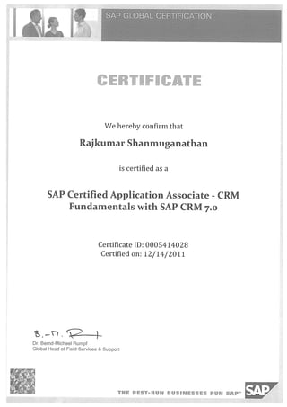 SAP Application Associate - SAP CRM 7.0.PDF