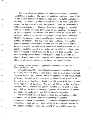 Automatic Typewriter Identification Paper