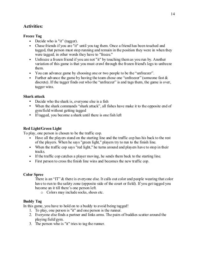 Fitness Program Teacher's Guide