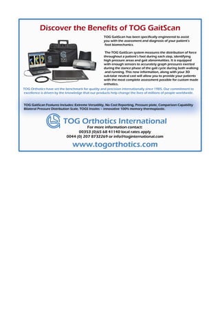  Discover the benefits of TOG Gaitscan
