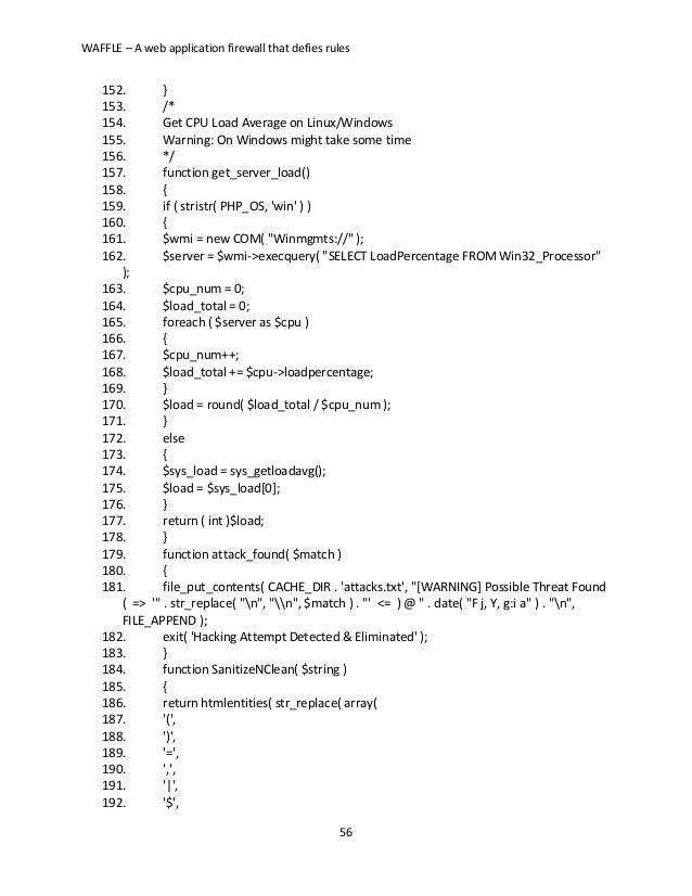 Thesis on firewall security