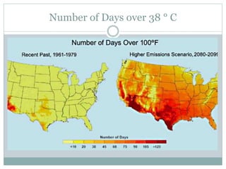 Number of Days over 38 ° C
 