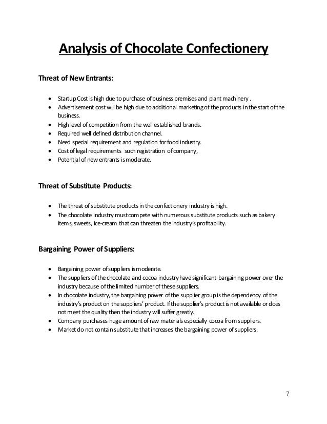 confectionery business plan pdf