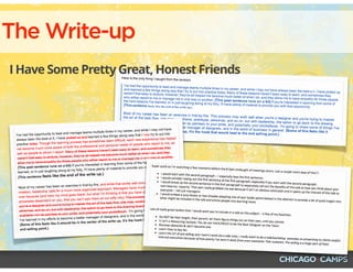 The Write-up
I Have Some Pretty Great, Honest Friends
 