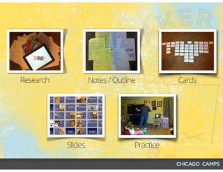 Research Notes / Outline Cards
Slides Practice
 