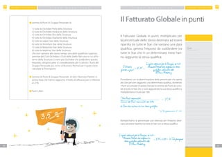 F M G R O U P S w i t z e r l a n dF M G R O U P S w i t z e r l a n d
4544
P IAN O M A R K ETIN G P IAN O M A R K ETIN G
Il Fatturato Globale in punti, moltiplicato per
la percentuale dello stesso destinata ad essere
ripartita tra tutte le Star che vantano una data
qualifica, genera l’importo da suddividere tra
tutte le Star che in un determinato mese han-
no raggiunto la stessa qualifica.
Procediamo con la determinazione della percentuale che spetta
alla Star per aver raggiunto una determinata qualifica, dividendo
i Punti accumulati di questa Star per la somma dei Punti accumu-
lati di tutte le Star che si sono aggiudicate la sua stessa qualifica e
moltiplichiamo il tutto per 100.
	 	somma di Punti di Gruppo Personale di:
		
1) tutte le Orchidee Perla della Struttura
2) tutte le Orchidee Amaranto della Struttura
3) tutte le Orchidee Oro della Struttura
4) tutte le Orchidee Diamante della Struttura
5) tutte le Jasper Star della Struttura
6) tutte le Amethyst Star della Struttura
7) tutte le Malachite Star della Struttura
8) tutte le Nephrite Star della Struttura
che non vantano allo stesso tempo una delle qualifiche superiori,
previste dal Club Orchidea o Club delle Stelle. Nel caso in cui all’in-
terno della Struttura ci siano più Orchidee che soddisfano questo
requisito, vengono presi in considerazione per il calcolo i Punti del
Gruppo Personale più vicino al Business Partner per il quale viene
calcolata la Provvigione
	 	Somma di Punti di Gruppo Personale di tutti i Business Partner in
prima linea che hanno raggiunto il livello di efficacia pari o inferiore
al 21%
	 	Punti Liberi
I Tuoi Punti accumulati
Somma dei Punti accumulati da tutte
le Star che vantano la tua stessa qualifica
* la Tua percentuale è: Y x 100
Y *%
Note
....................................
....................................
....................................
....................................
.....................................
....................................
....................................
....................................
....................................
....................................
....................................
....................................
....................................
.....................................
....................................
....................................
....................................
......................................
....................................
.....................................
....................................
....................................
....................................
....................................
Moltiplichiamo la percentuale così ottenuta per l’importo desti-
nato ad essere ripartito tra tutte le Star con la stessa qualifica
Fatturato
globale in punti x X %
L’importo destinato per le Provvigioni di tutti
i Business Partner che ricoprono la stessa
qualifica nell’ambito del
III Piano Marketing
x Y%x 0,38 la Tua provvigione
L’importo destinato per le Provvigioni di tutti i
Business Partner che ricoprono la
stessa qualifica nell’ambito del
III Piano Marketing
Il Fatturato Globale in punti
 