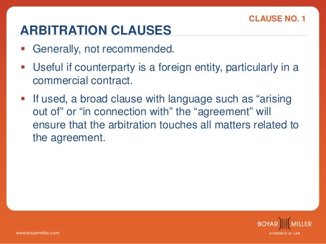 agreement houston lawyers in BoyarMiller Boilerplate  of Contract Review Provisions