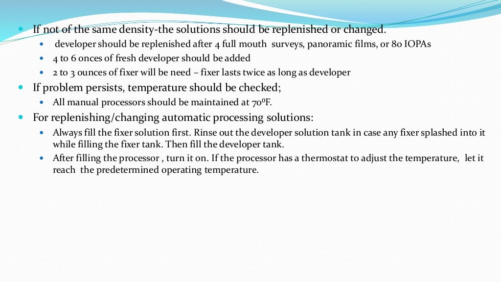Quality assurance in dental radiography