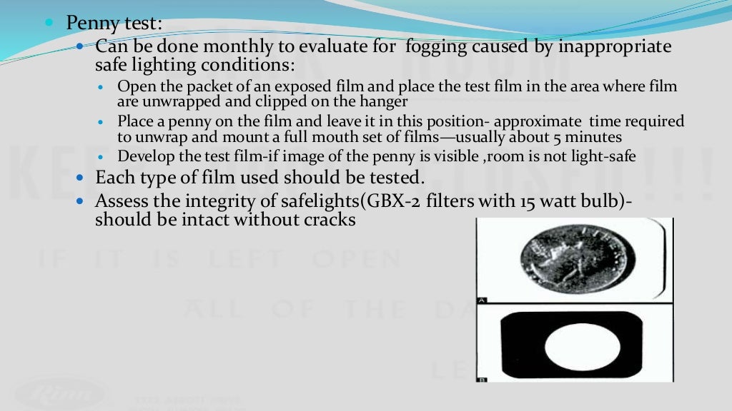 Quality assurance in dental radiography