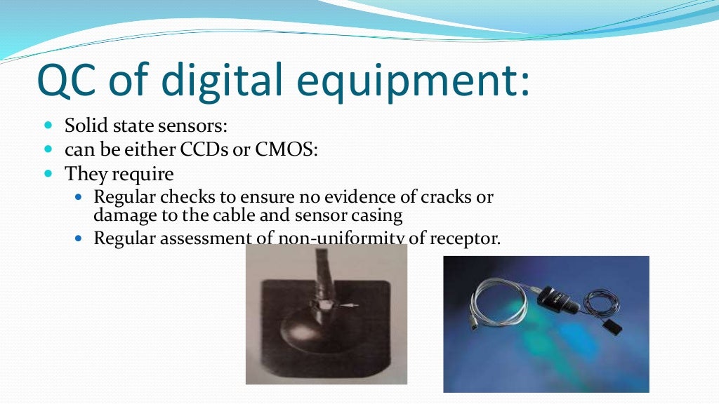 Quality assurance in dental radiography