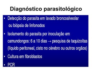 Diagnóstico parasitológico
 