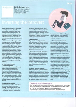 Inverting the Introvert - PSM summer2015