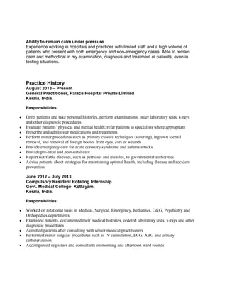 DrNisha resume (1) | PDF