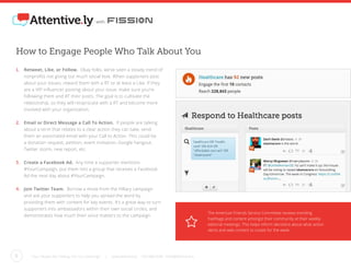 Your People Are Talking. Are You Listening? | www.Attentive.ly 703.988.3549 hello@Attentive.ly8
with
How to Engage People ...