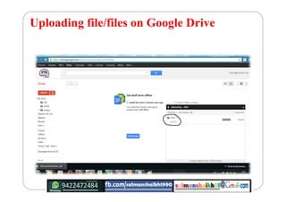 Uploading file/files on Google Drive
 