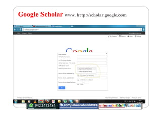 Google Scholar www. http://scholar.google.com
 