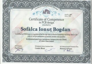 certificate PCB designer